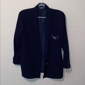 Vintage Gianni Versace navy blazer